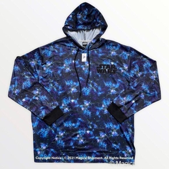 Disney Other - Disney Parks - Star Wars Galaxy - Adult Pullover Hoodie By Our Universe